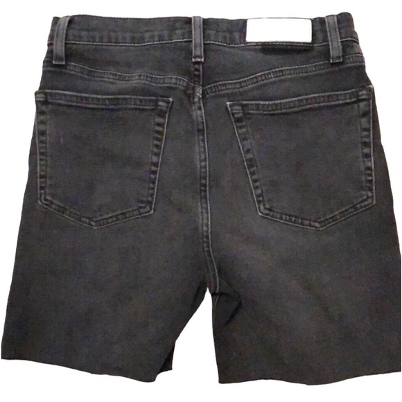 Re/Done Originals Cut Off Shorts Distressed Faded Coal Size 28 - Picture 4 of 13